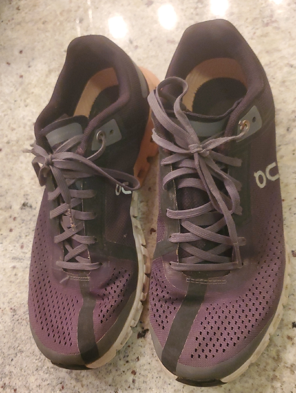 On Cloudrunning Purple Athletic Sneakers